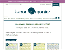 Tablet Screenshot of lunarorganics.com